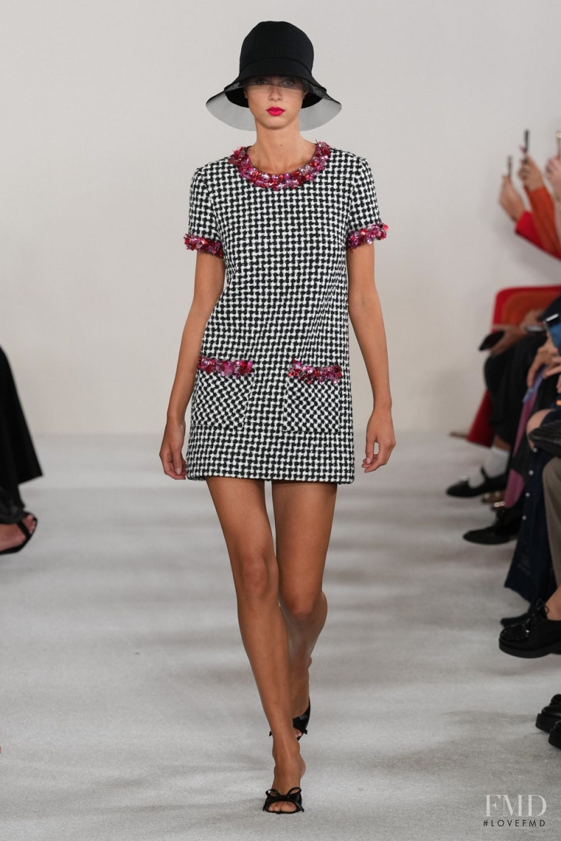 Olivia Vinten featured in  the Carolina Herrera fashion show for Spring/Summer 2023