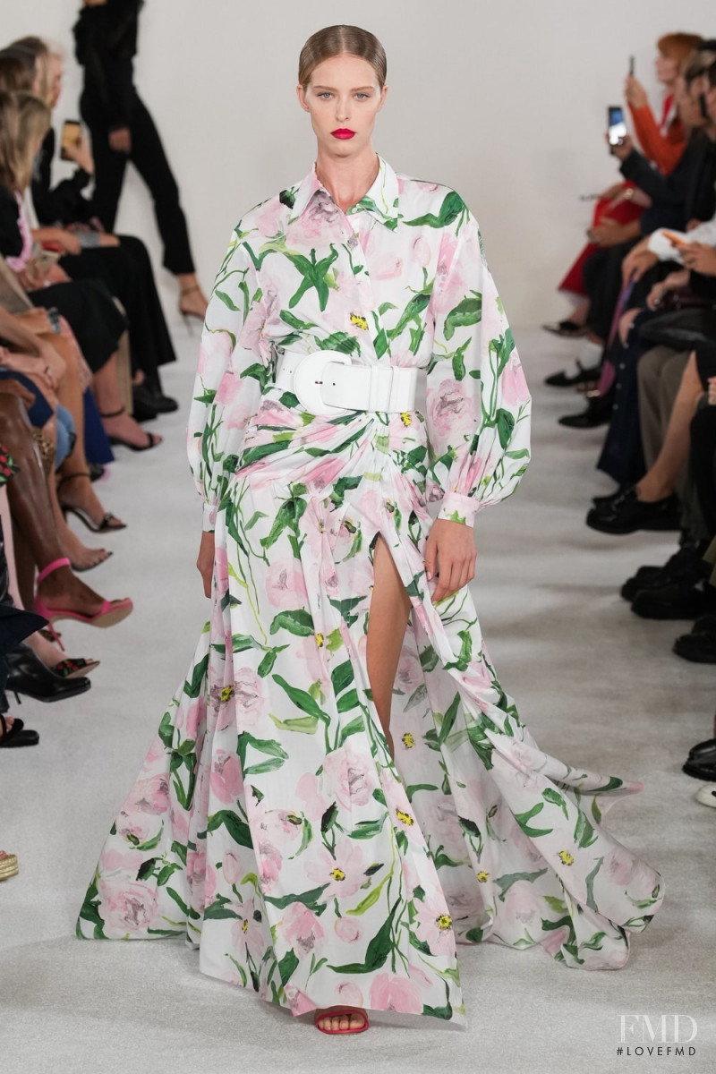 Lulu Tenney featured in  the Carolina Herrera fashion show for Spring/Summer 2023