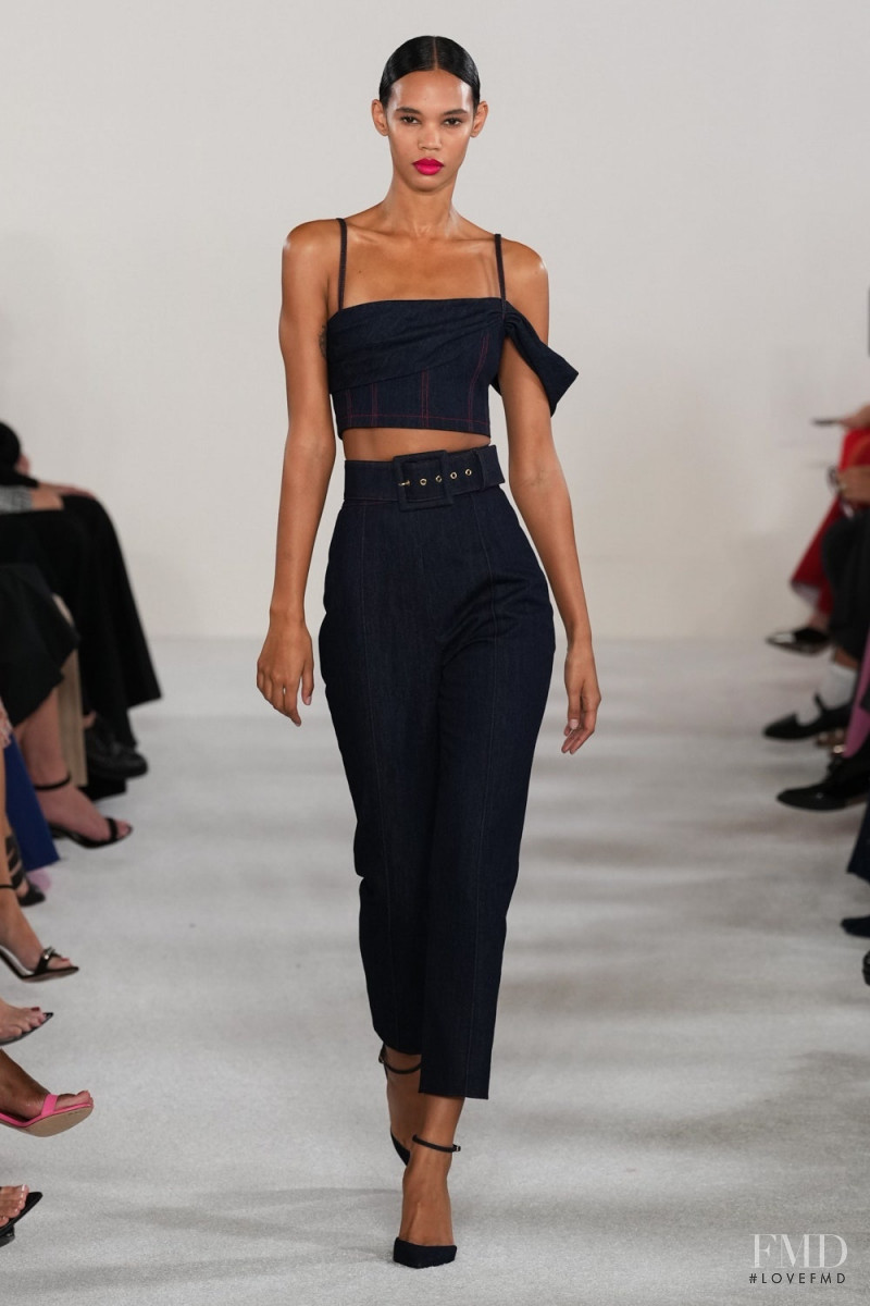 Jordan Daniels featured in  the Carolina Herrera fashion show for Spring/Summer 2023