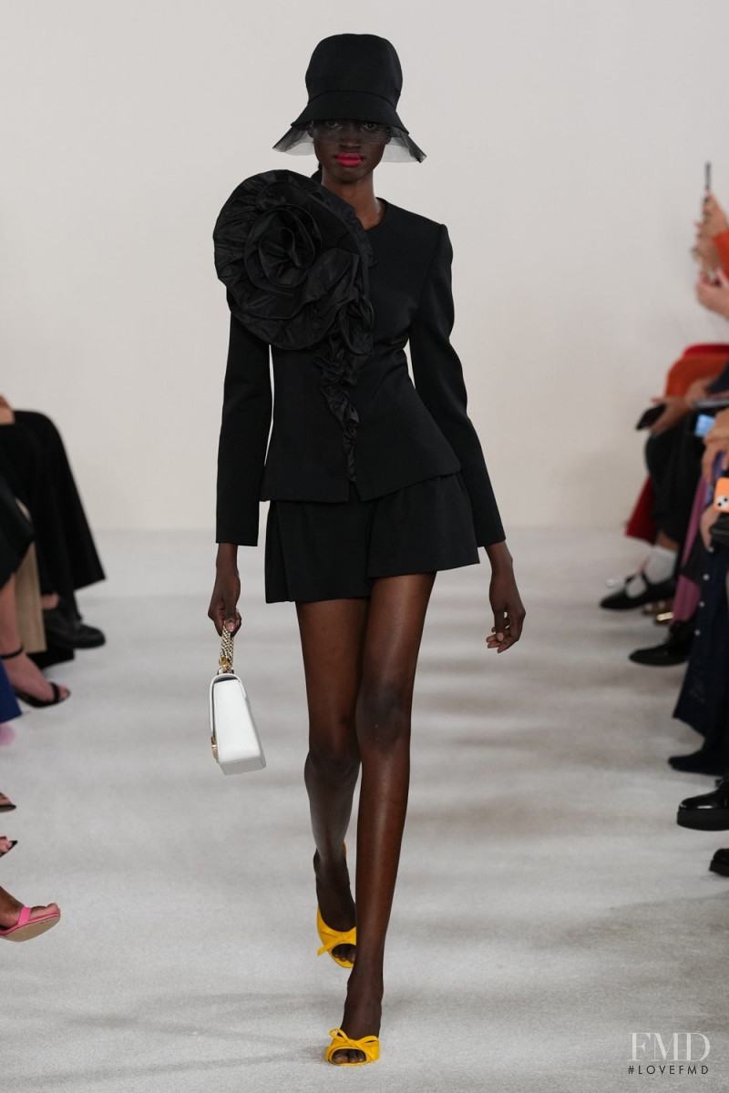 Diana Achan featured in  the Carolina Herrera fashion show for Spring/Summer 2023