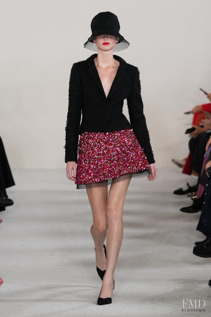 Sara Grace Wallerstedt featured in  the Carolina Herrera fashion show for Spring/Summer 2023