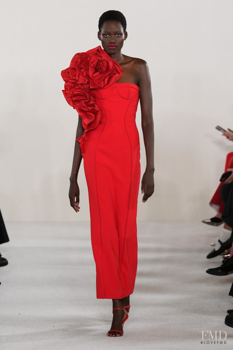 Caren Jepkemei featured in  the Carolina Herrera fashion show for Spring/Summer 2023