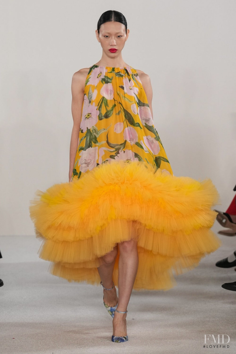 So Ra Choi featured in  the Carolina Herrera fashion show for Spring/Summer 2023