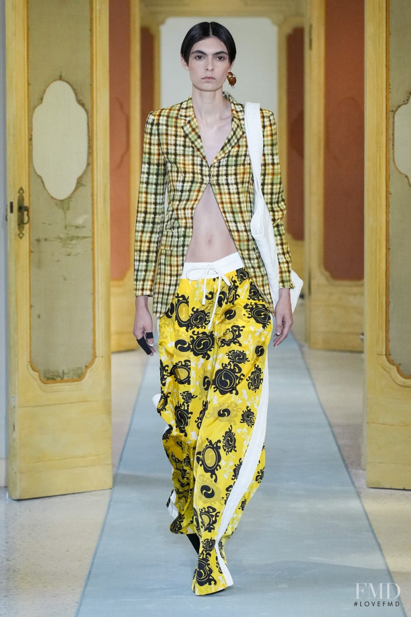 Wali Deutsch featured in  the DSquared2 fashion show for Spring/Summer 2023