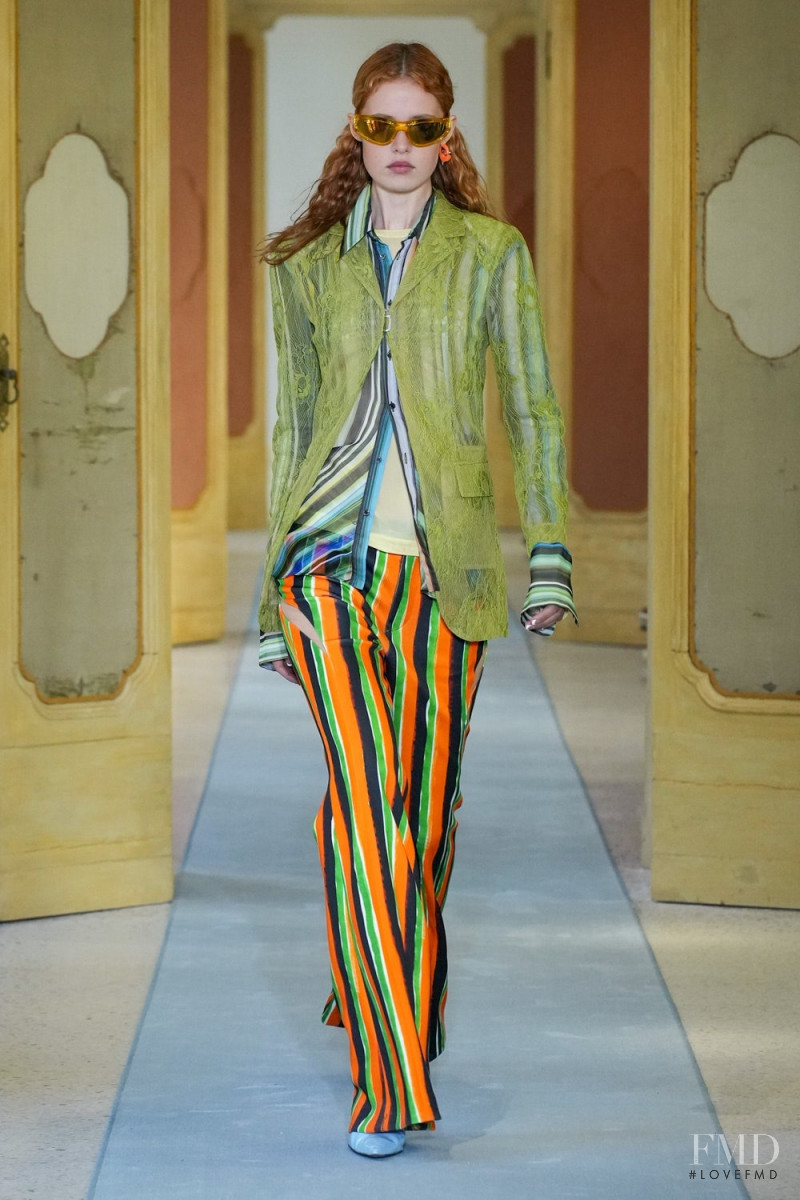 Livia Walters featured in  the DSquared2 fashion show for Spring/Summer 2023