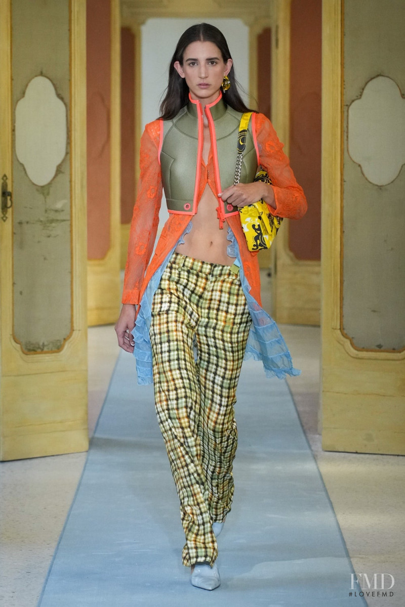 Rachel Marx featured in  the DSquared2 fashion show for Spring/Summer 2023