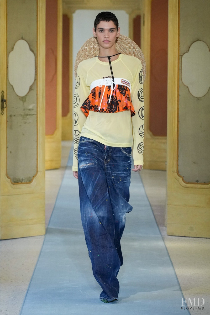 Kerolyn Soares featured in  the DSquared2 fashion show for Spring/Summer 2023