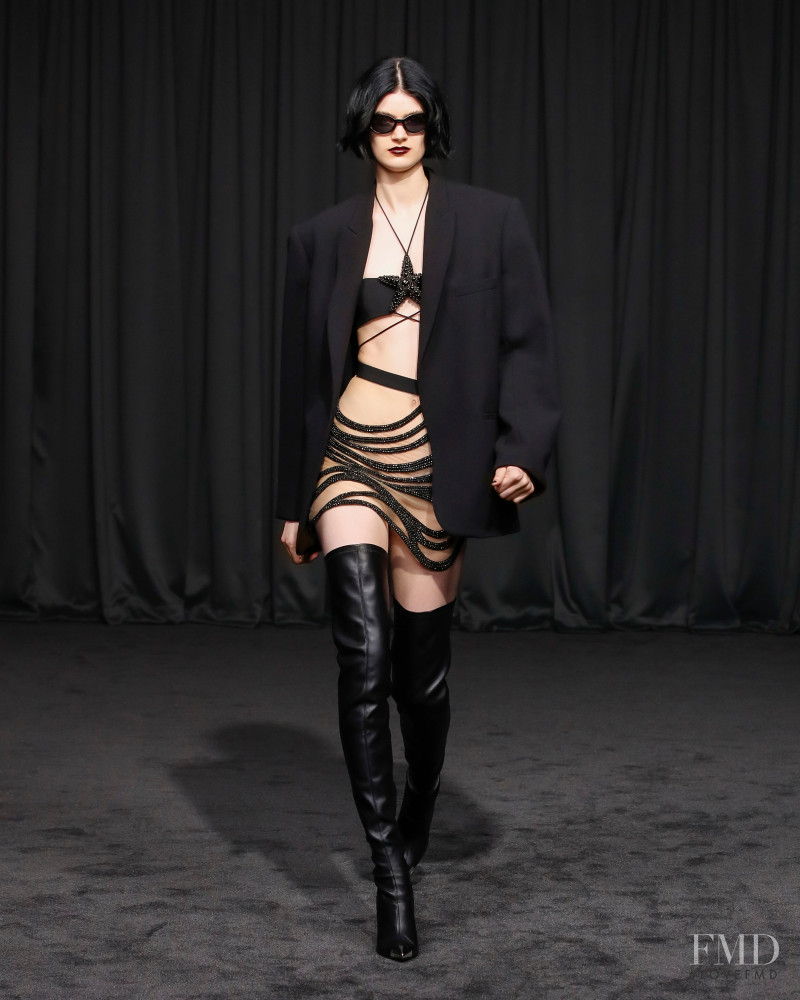 Kendall Miller featured in  the David Koma fashion show for Spring/Summer 2023