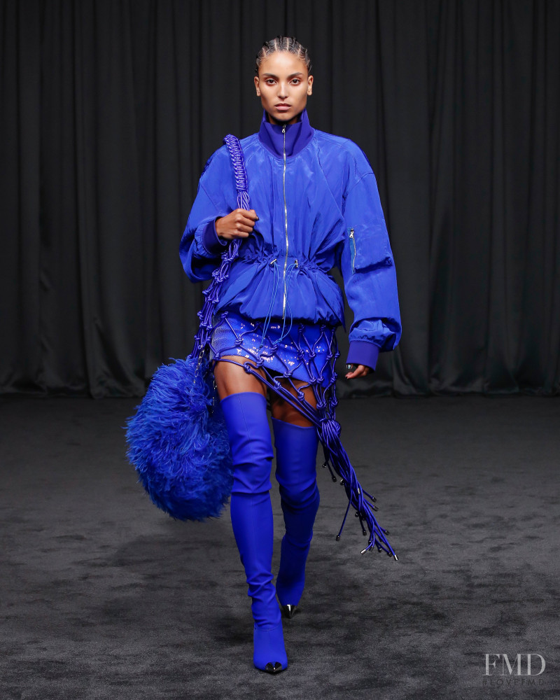 Michiko Foy featured in  the David Koma fashion show for Spring/Summer 2023