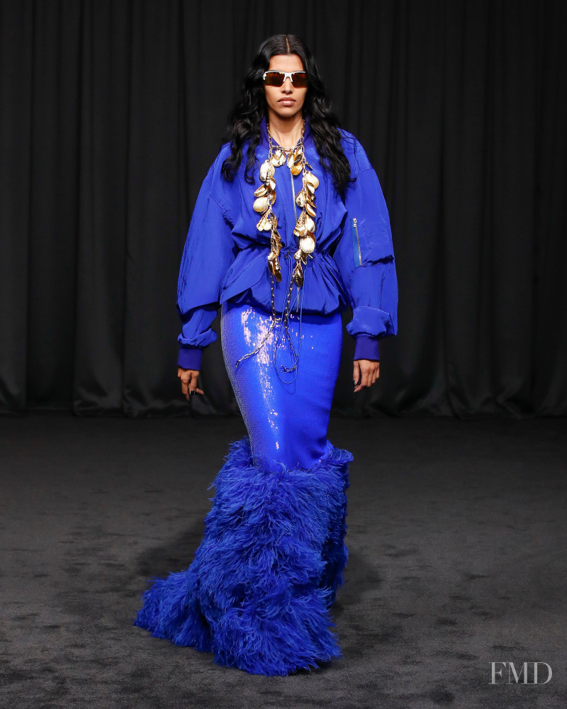 Pooja Mor featured in  the David Koma fashion show for Spring/Summer 2023