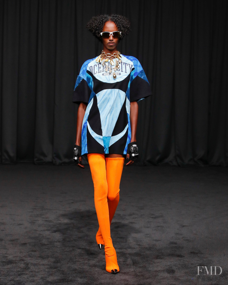 Bibi Abdulkadir featured in  the David Koma fashion show for Spring/Summer 2023