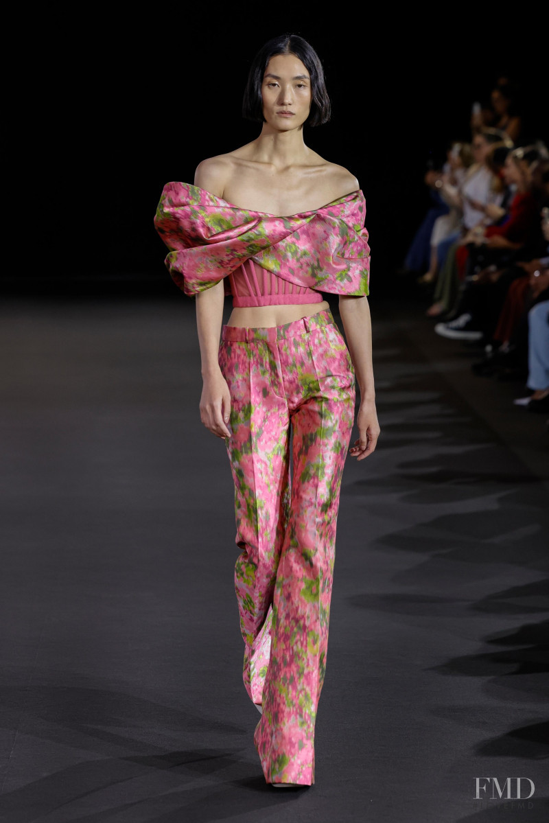 Lina Zhang featured in  the Del Core fashion show for Spring/Summer 2023