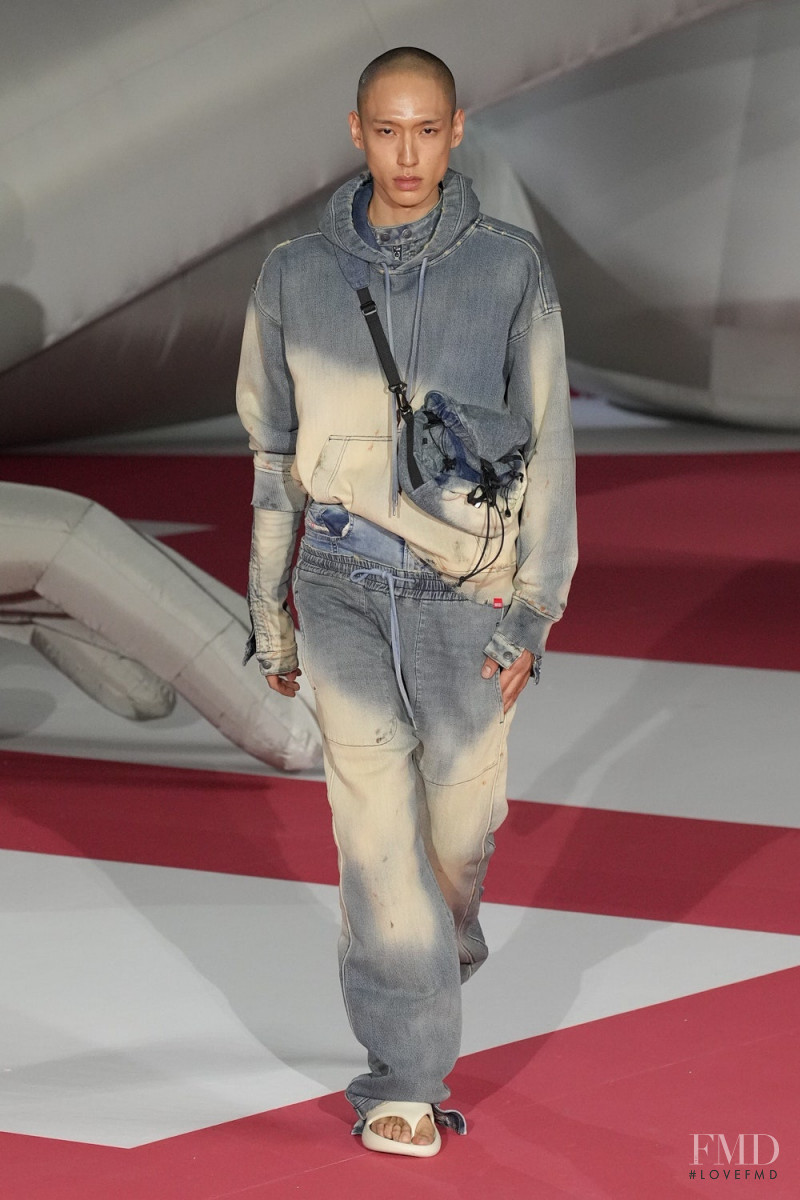 Mason Chang featured in  the Diesel fashion show for Spring/Summer 2023