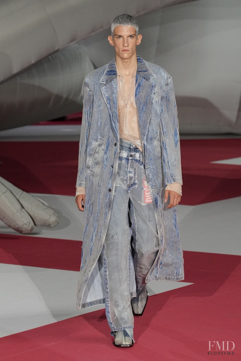 Raffaele Giolli featured in  the Diesel fashion show for Spring/Summer 2023