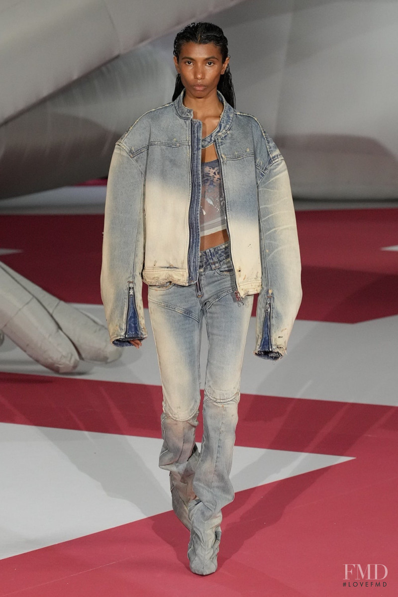 Carliane Paixao featured in  the Diesel fashion show for Spring/Summer 2023