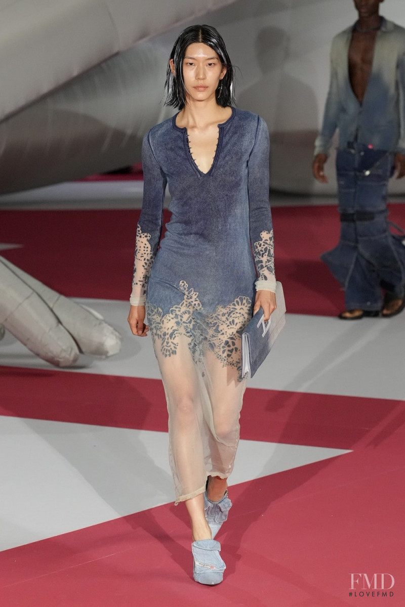 Kim Jia featured in  the Diesel fashion show for Spring/Summer 2023