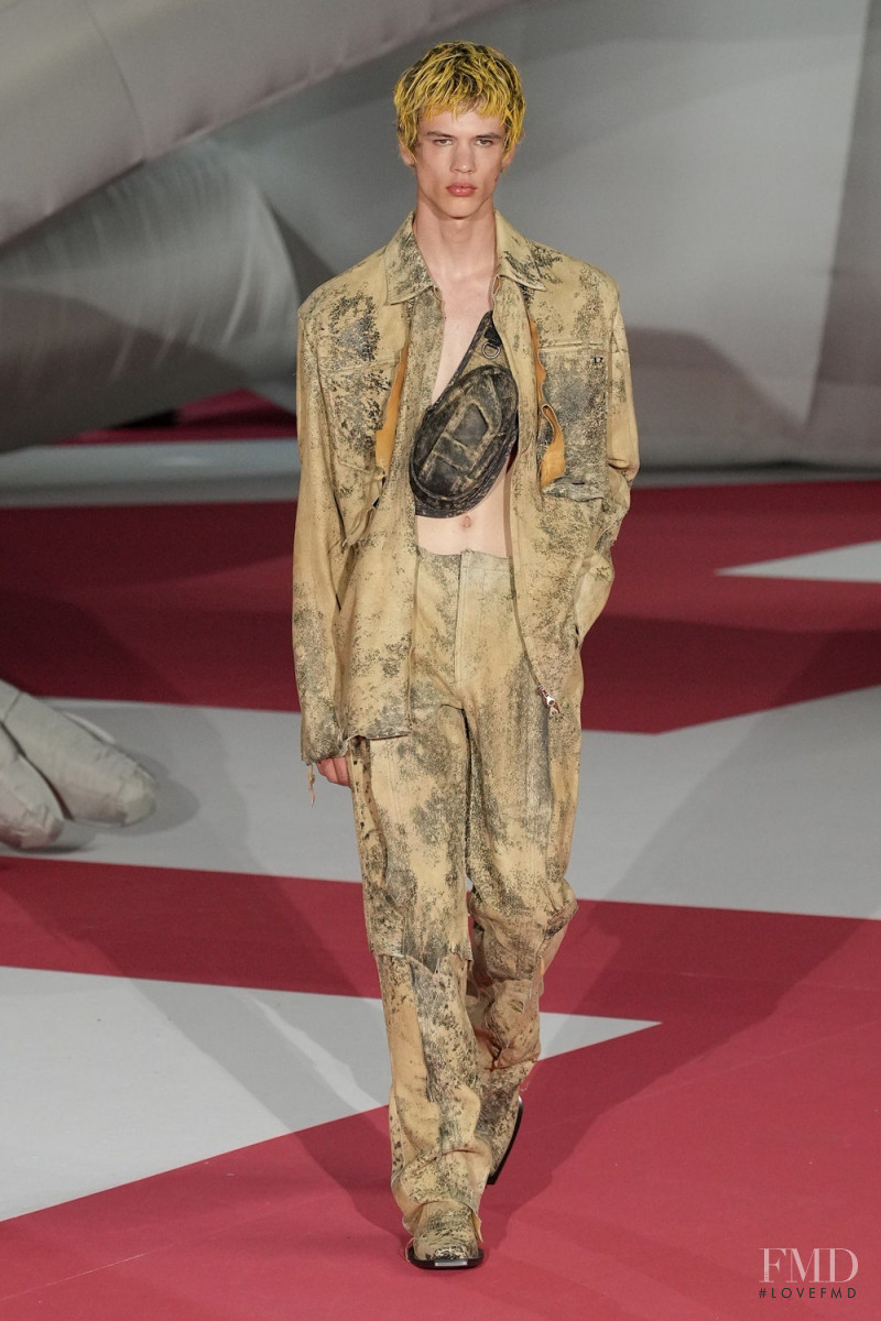 Lazar Dedic featured in  the Diesel fashion show for Spring/Summer 2023