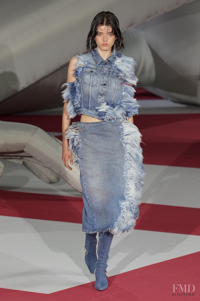 Phoebe Veitch featured in  the Diesel fashion show for Spring/Summer 2023