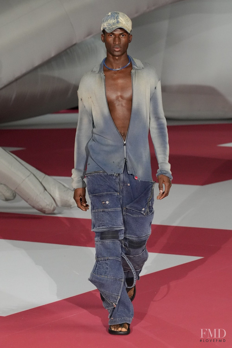 Sheik Umar featured in  the Diesel fashion show for Spring/Summer 2023