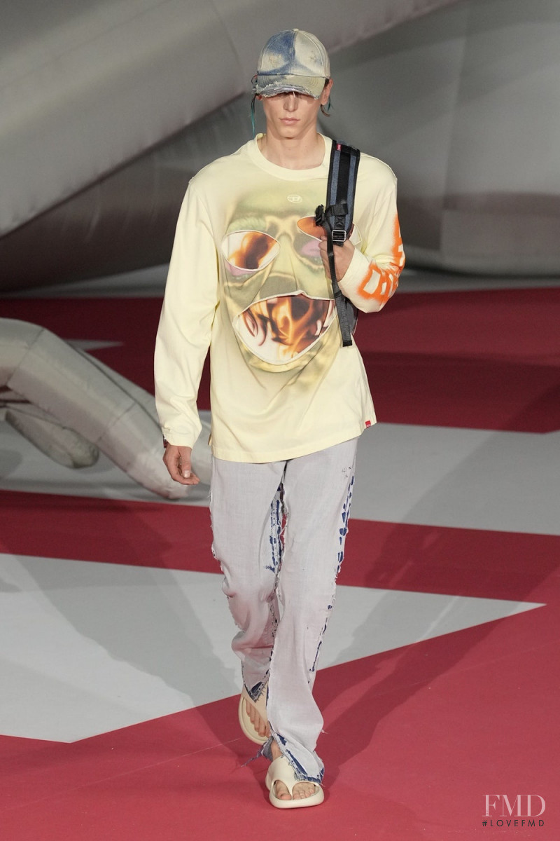 Igor Vojinovic featured in  the Diesel fashion show for Spring/Summer 2023