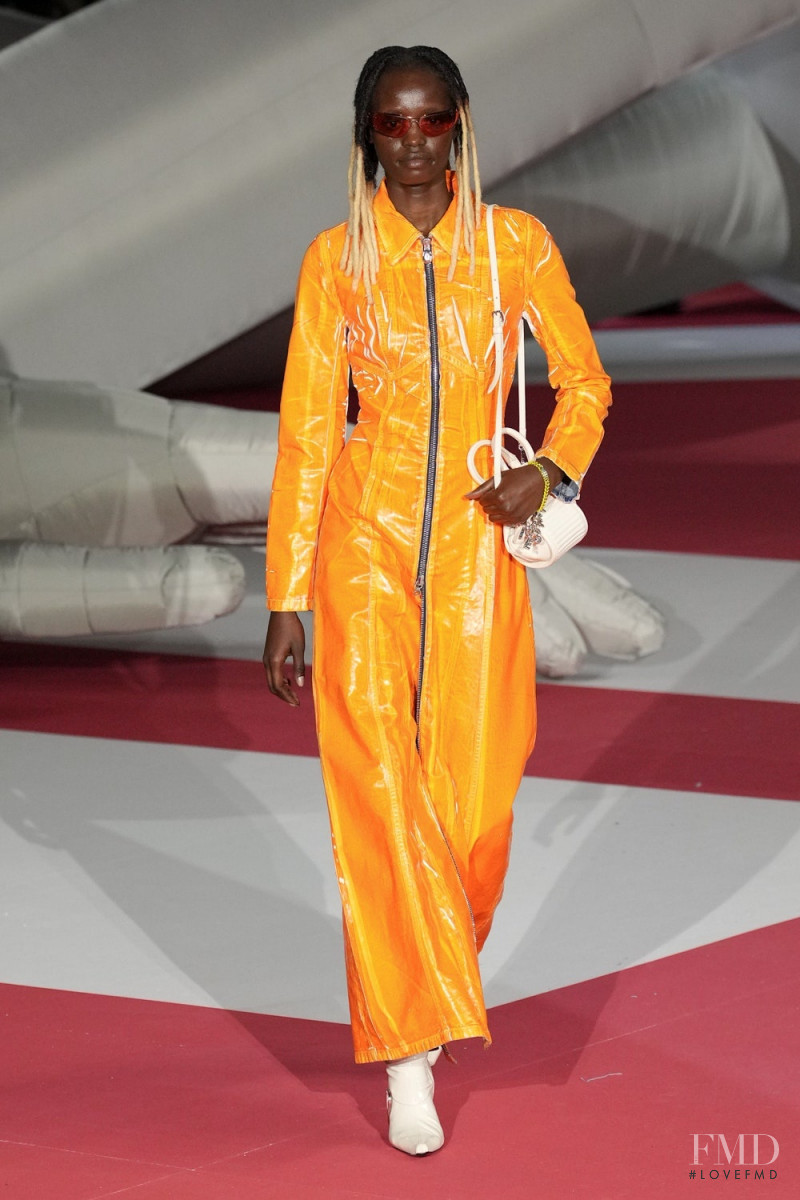 Achan Biong featured in  the Diesel fashion show for Spring/Summer 2023