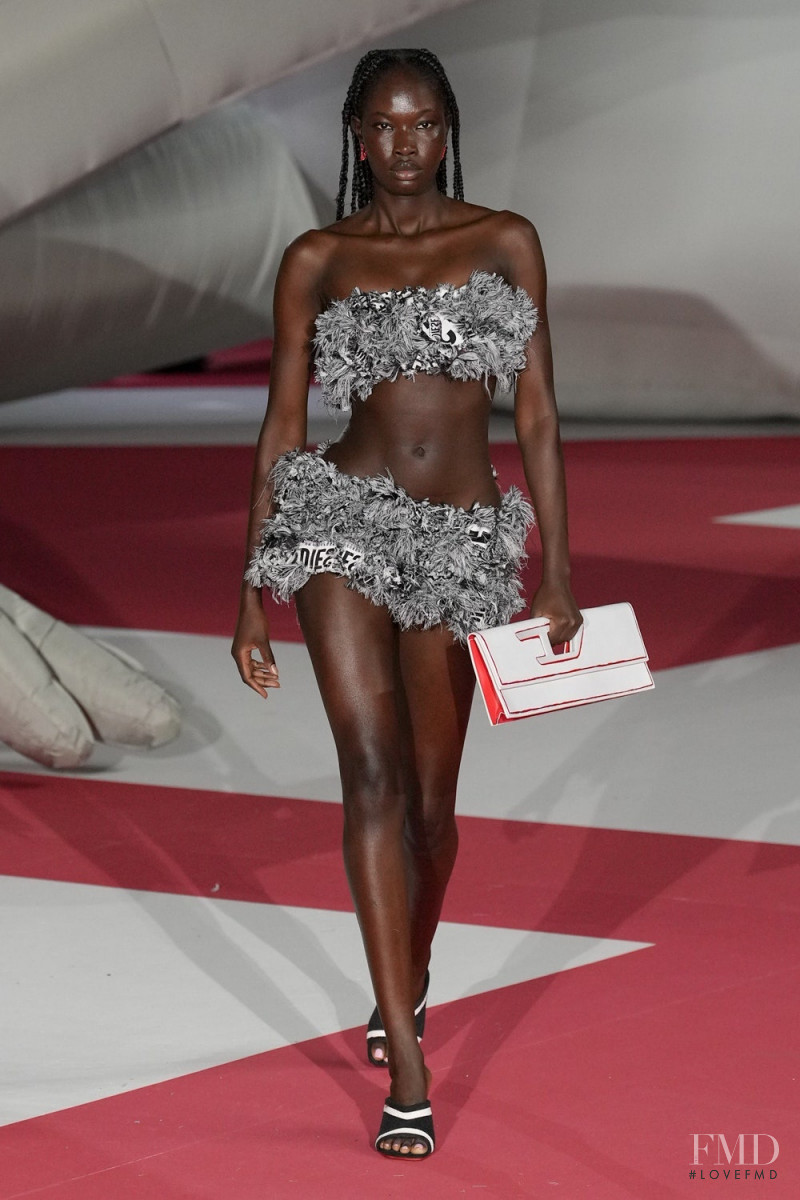 Adhel Bol featured in  the Diesel fashion show for Spring/Summer 2023