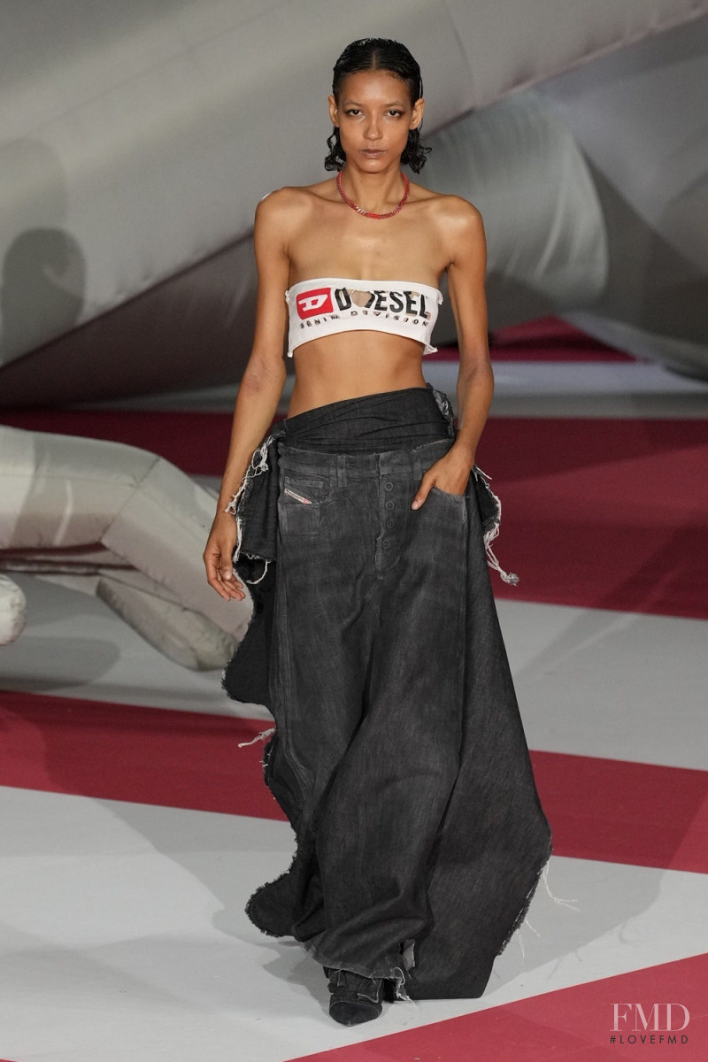 MJ Maria Jose Herrera featured in  the Diesel fashion show for Spring/Summer 2023