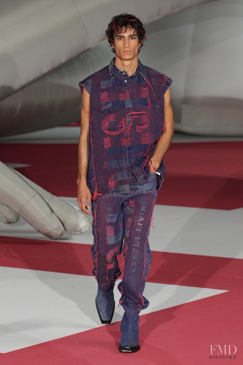 Duncan Yair featured in  the Diesel fashion show for Spring/Summer 2023