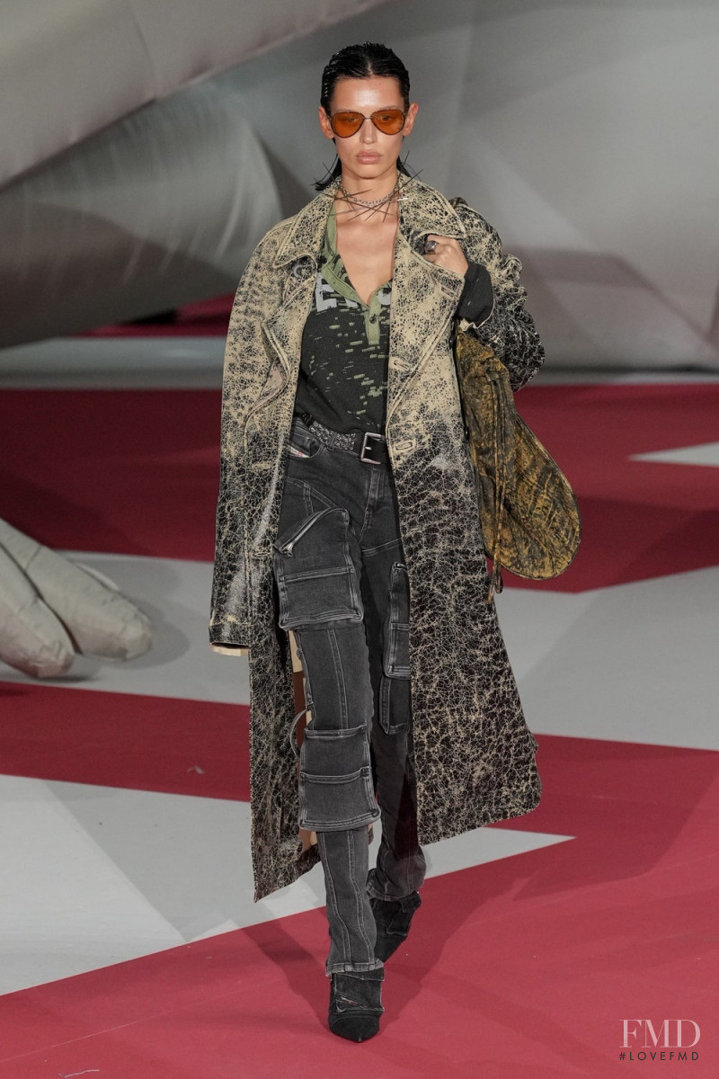 Maria Keidj featured in  the Diesel fashion show for Spring/Summer 2023