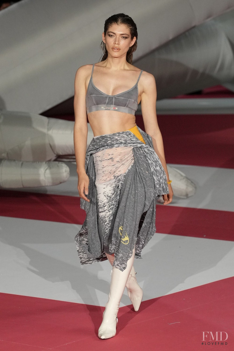 Valentina Sampaio featured in  the Diesel fashion show for Spring/Summer 2023