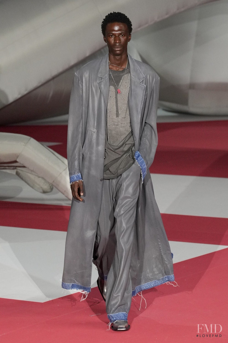 Cherif Douamba featured in  the Diesel fashion show for Spring/Summer 2023