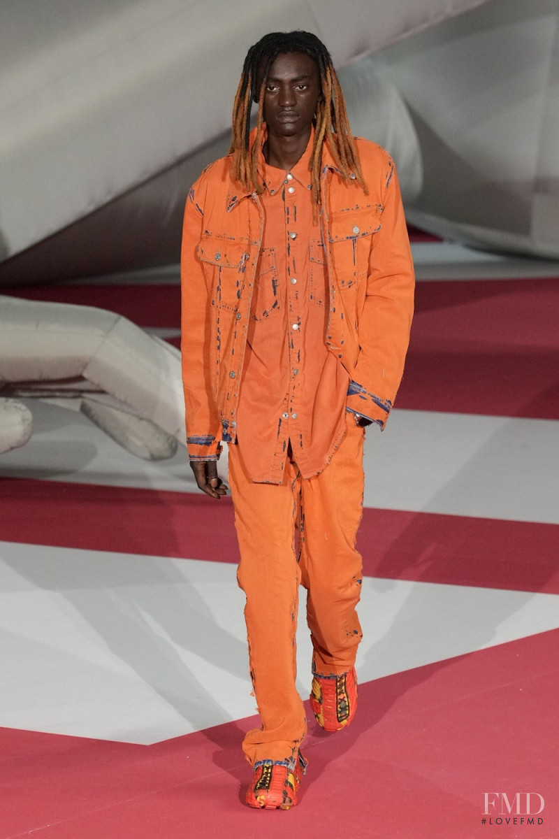 Massaer Seck featured in  the Diesel fashion show for Spring/Summer 2023