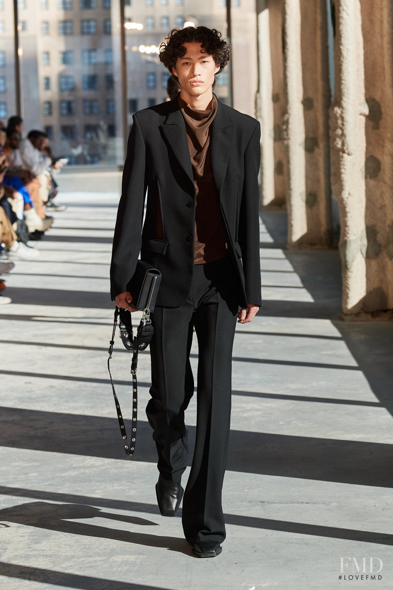 Mathieu Simoneau featured in  the Dion Lee fashion show for Spring/Summer 2023