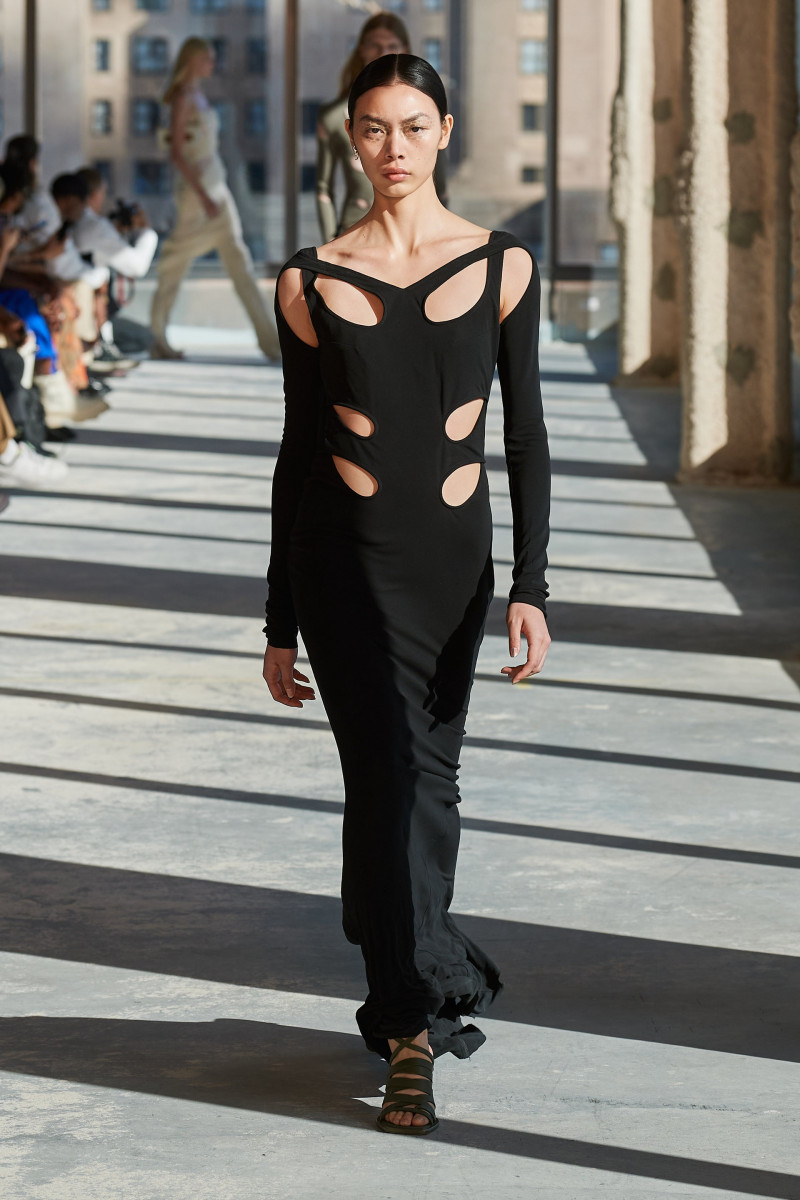 Bingbing Liu featured in  the Dion Lee fashion show for Spring/Summer 2023