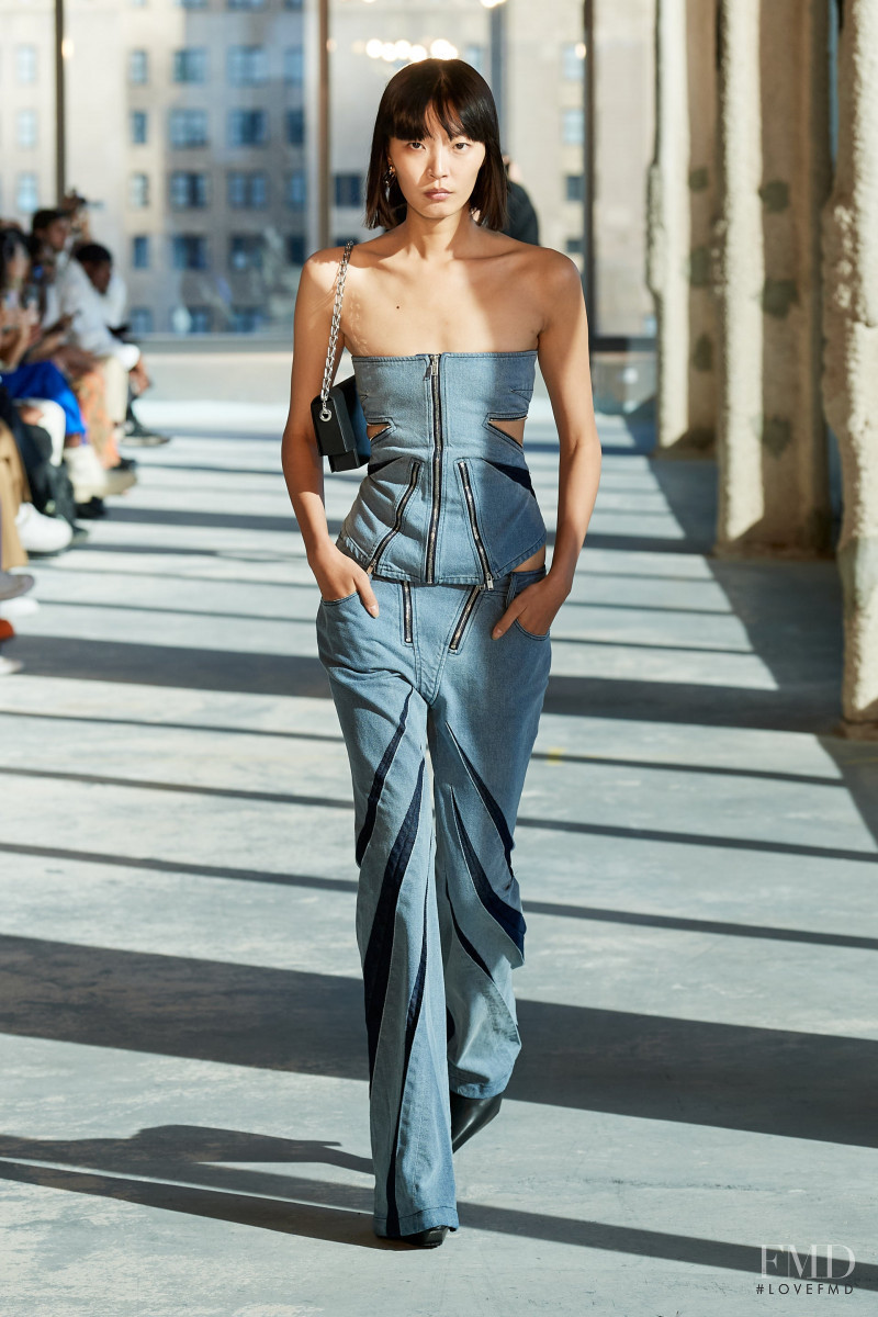 Amane Taniguchi featured in  the Dion Lee fashion show for Spring/Summer 2023