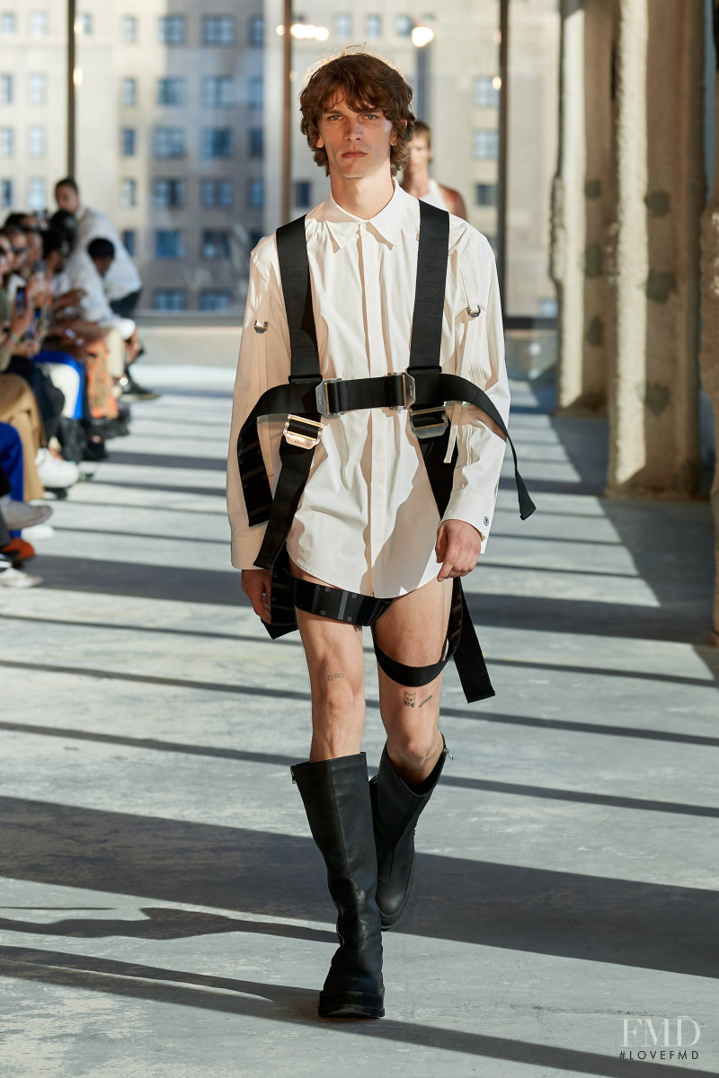 Erik van Gils featured in  the Dion Lee fashion show for Spring/Summer 2023