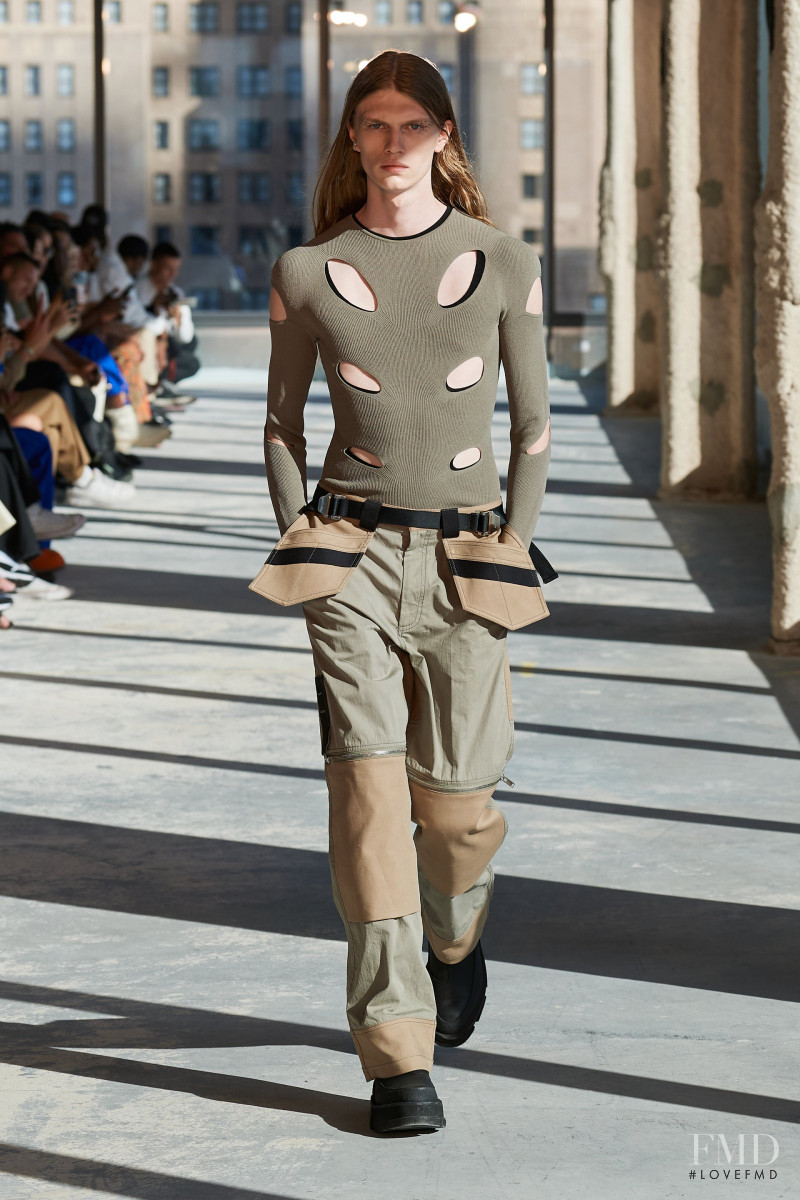 Finlay Mangan featured in  the Dion Lee fashion show for Spring/Summer 2023