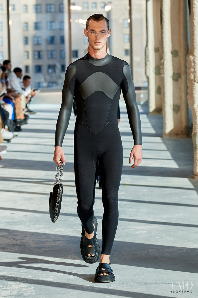 Kit Butler featured in  the Dion Lee fashion show for Spring/Summer 2023