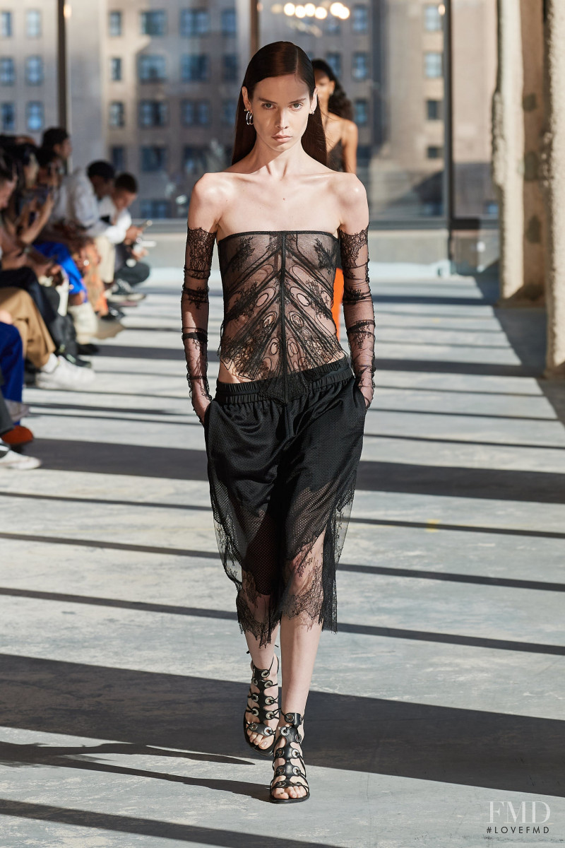 Madelyn Whitley featured in  the Dion Lee fashion show for Spring/Summer 2023