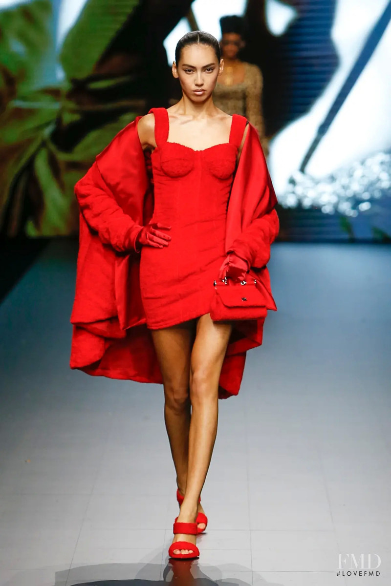 Morgan Fernandez featured in  the Dolce & Gabbana fashion show for Spring/Summer 2023