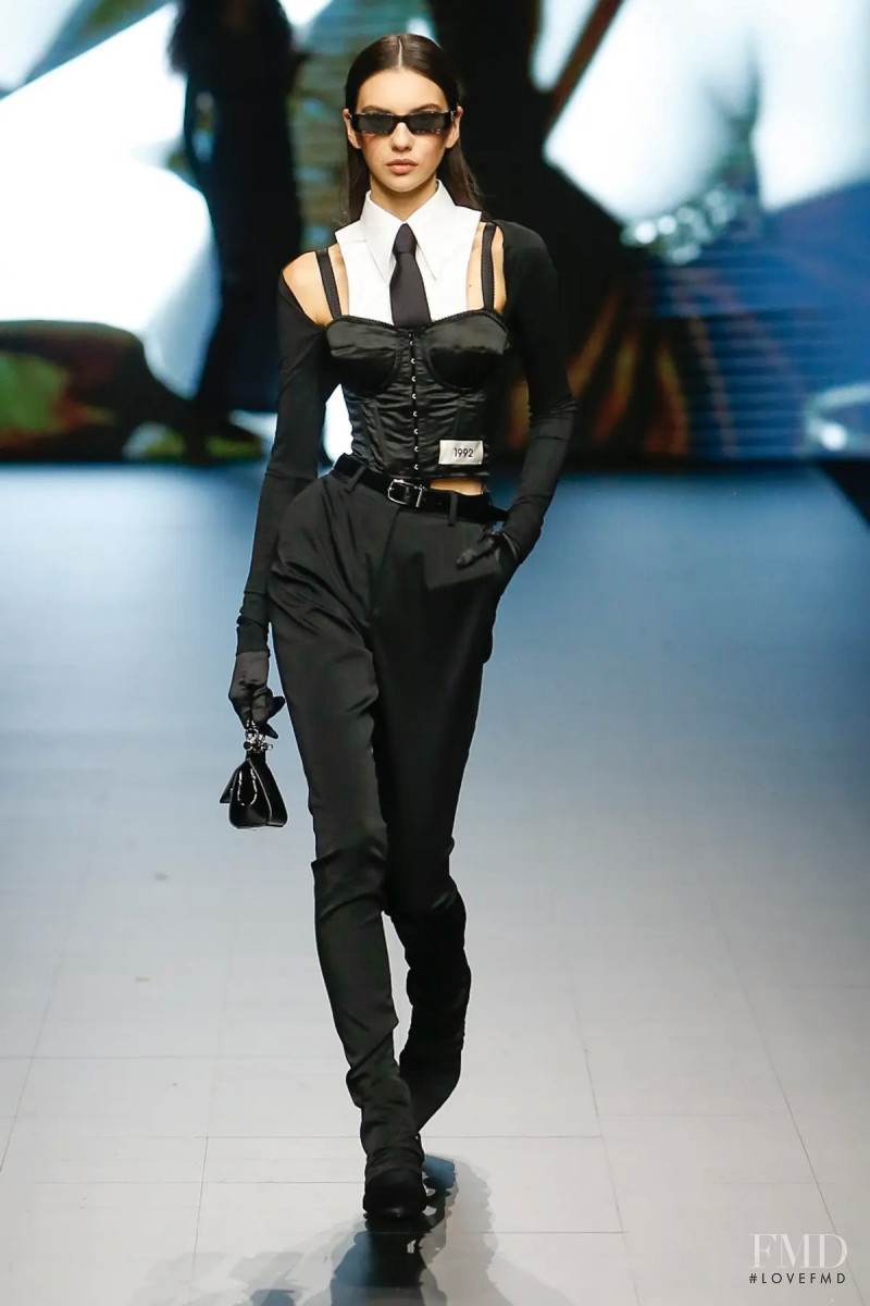 Anastasiia Tereshchenko featured in  the Dolce & Gabbana fashion show for Spring/Summer 2023