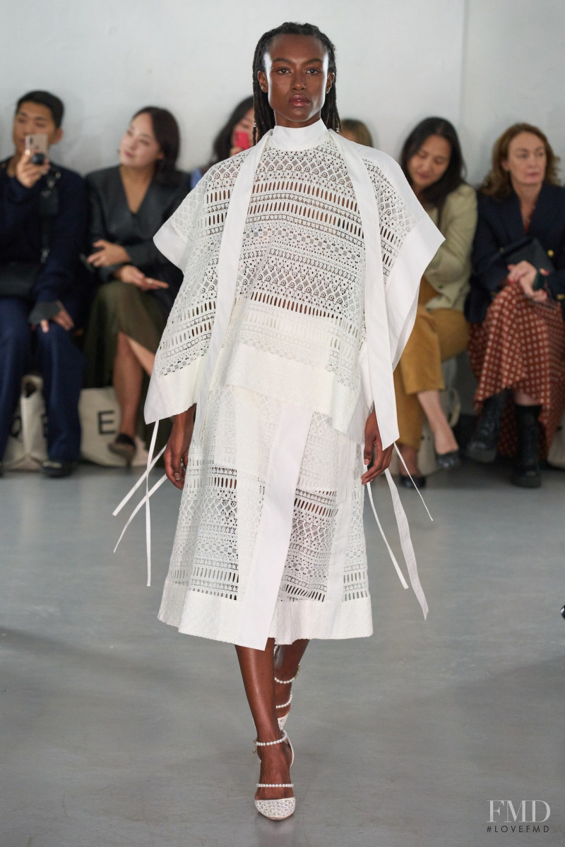 Amelie Nsengiyumva featured in  the Eudon Choi fashion show for Spring/Summer 2023