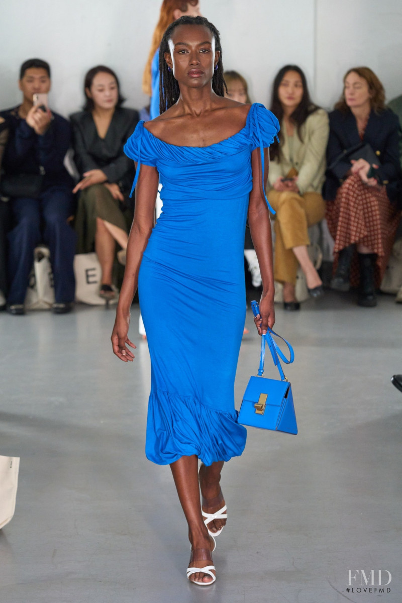 Amelie Nsengiyumva featured in  the Eudon Choi fashion show for Spring/Summer 2023