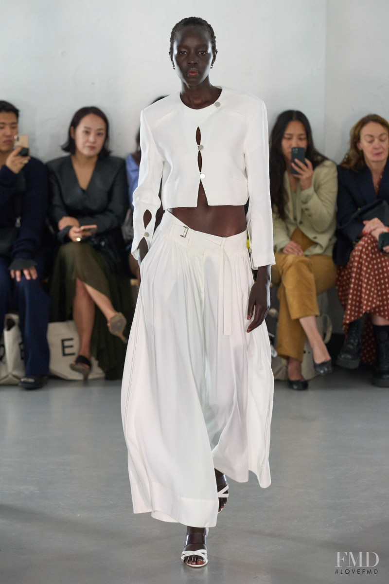 Akuol Deng Atem featured in  the Eudon Choi fashion show for Spring/Summer 2023