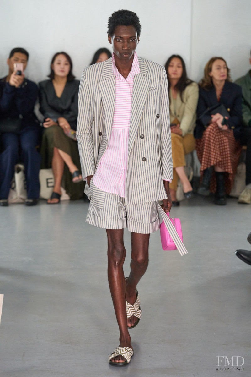 Sidy Sylla featured in  the Eudon Choi fashion show for Spring/Summer 2023