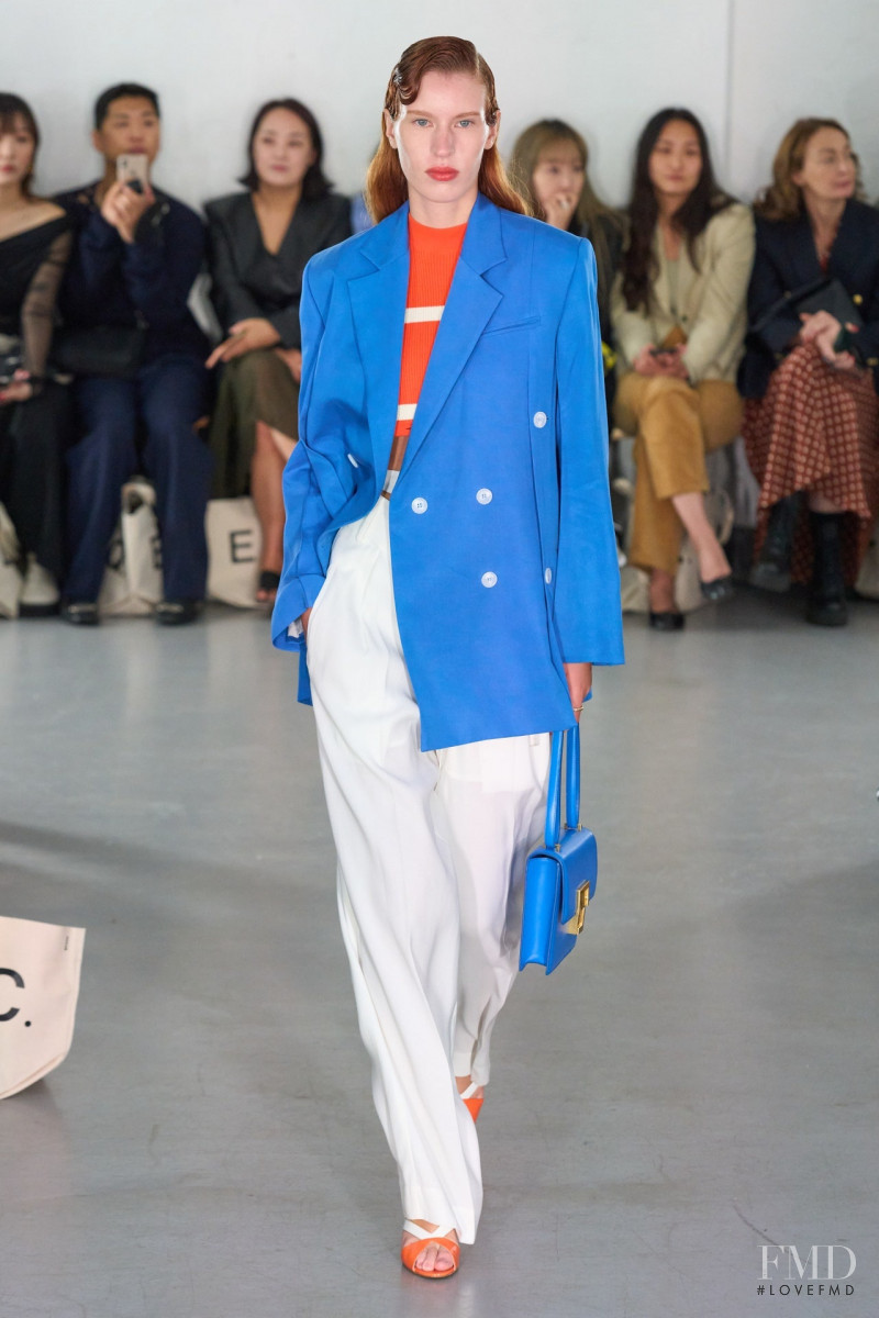 Mary Duleu featured in  the Eudon Choi fashion show for Spring/Summer 2023