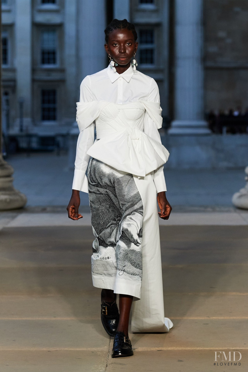 Kumafaria Simon featured in  the Erdem fashion show for Spring/Summer 2023