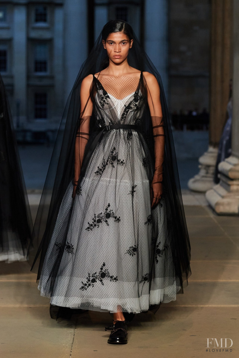 Raynara Negrine featured in  the Erdem fashion show for Spring/Summer 2023