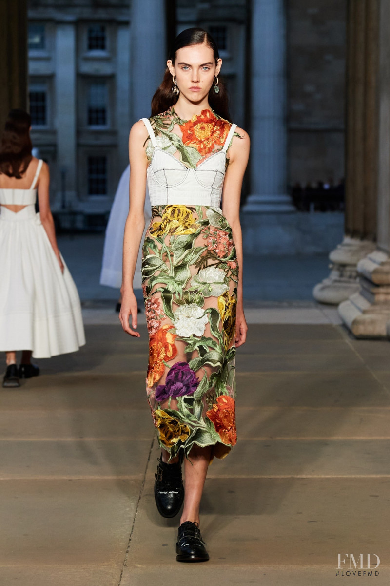 Grace Cameron featured in  the Erdem fashion show for Spring/Summer 2023