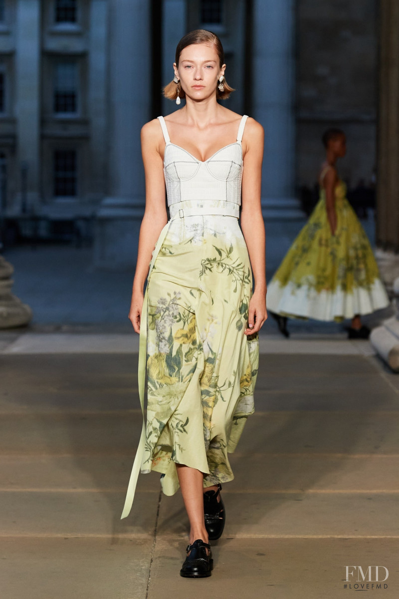 Ella Rattigan featured in  the Erdem fashion show for Spring/Summer 2023